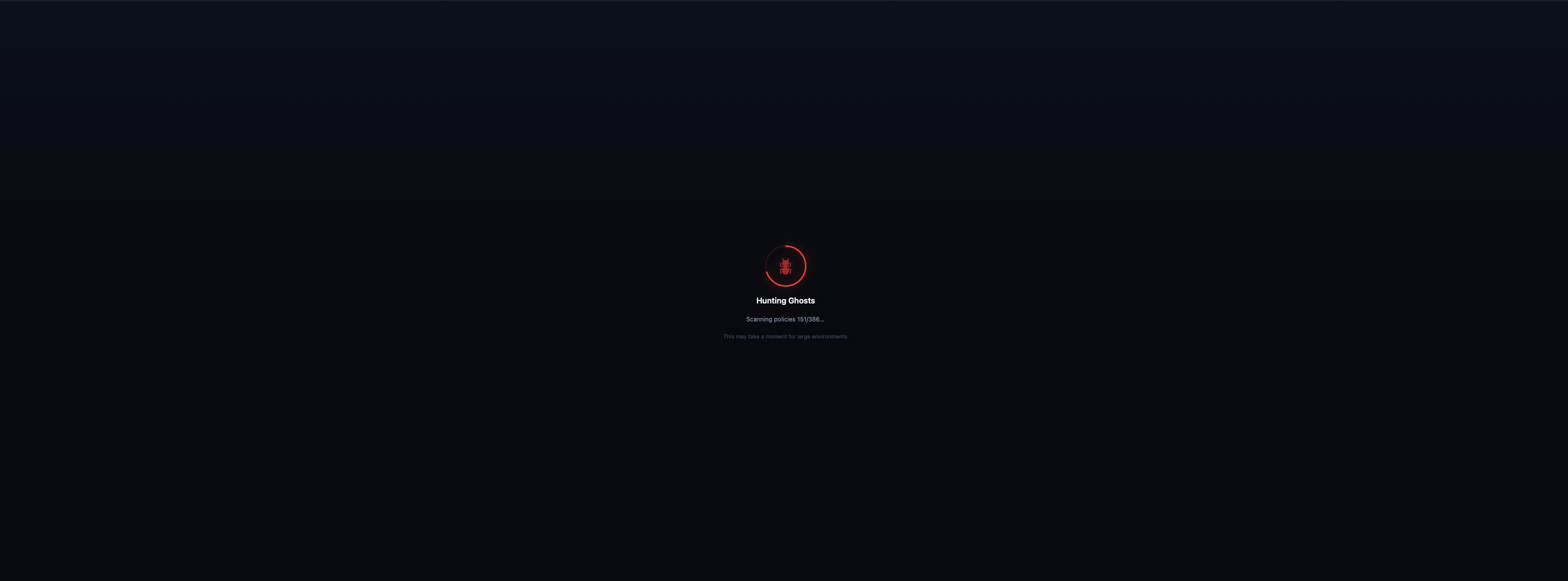 Ghost Hunter scan in progress